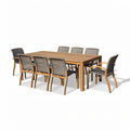 **Technische Titel: Luxe Houten Tuinset met 8 Stoelen**